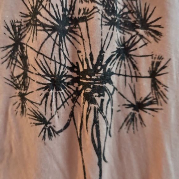 Kismet XL Coral Dandelion Print Short Sleeve Top New or like new - Picture 2 of 8